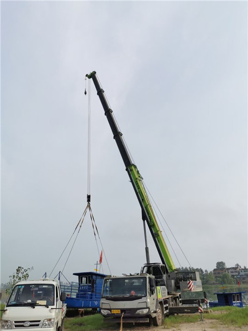 海原县桥梁建设吊装案例